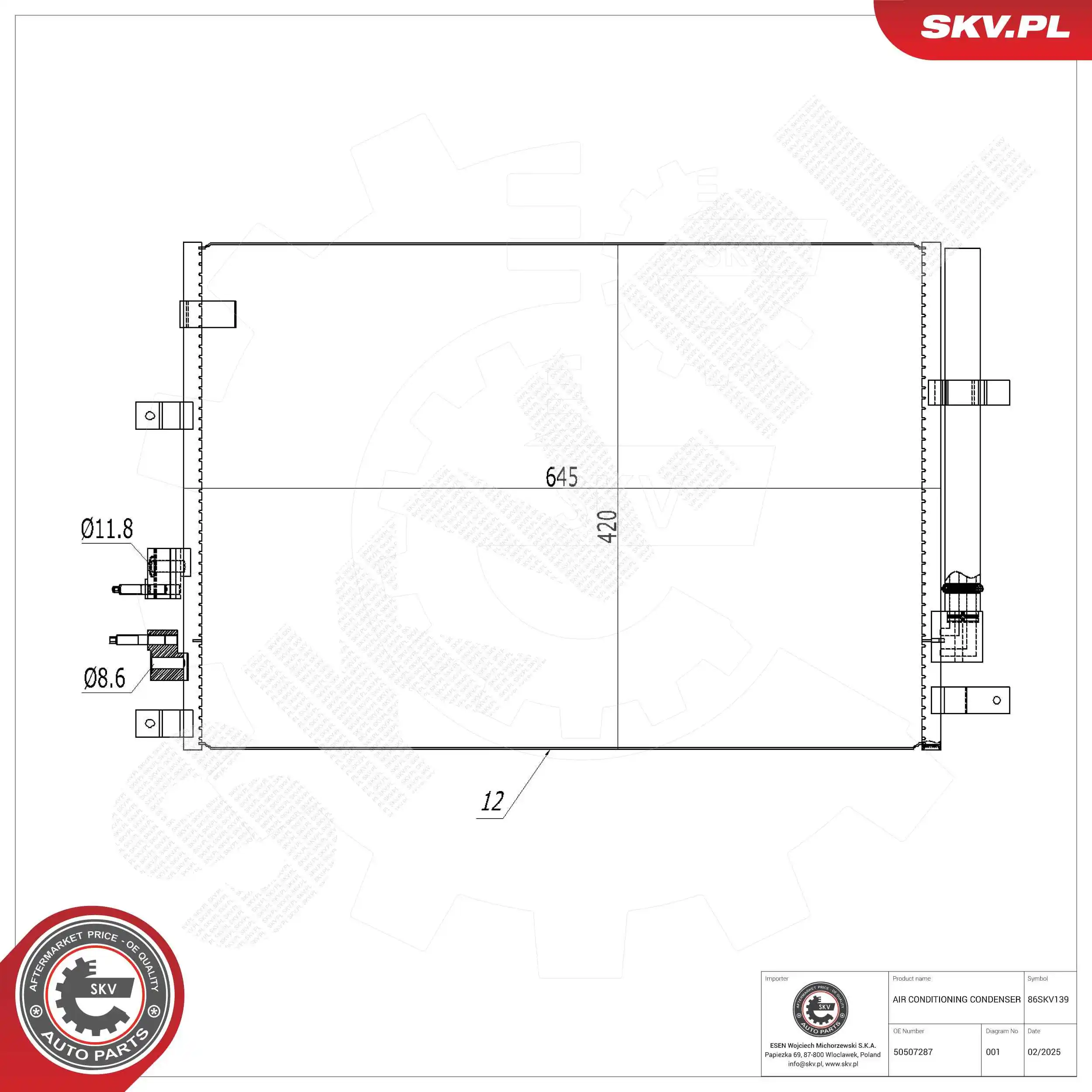 Condenser, air conditioning